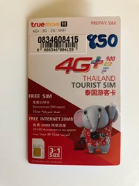 TrueMove H Tourist SIM Card Pack